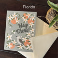 Florida Coastal Orange Blossom Greeting Card