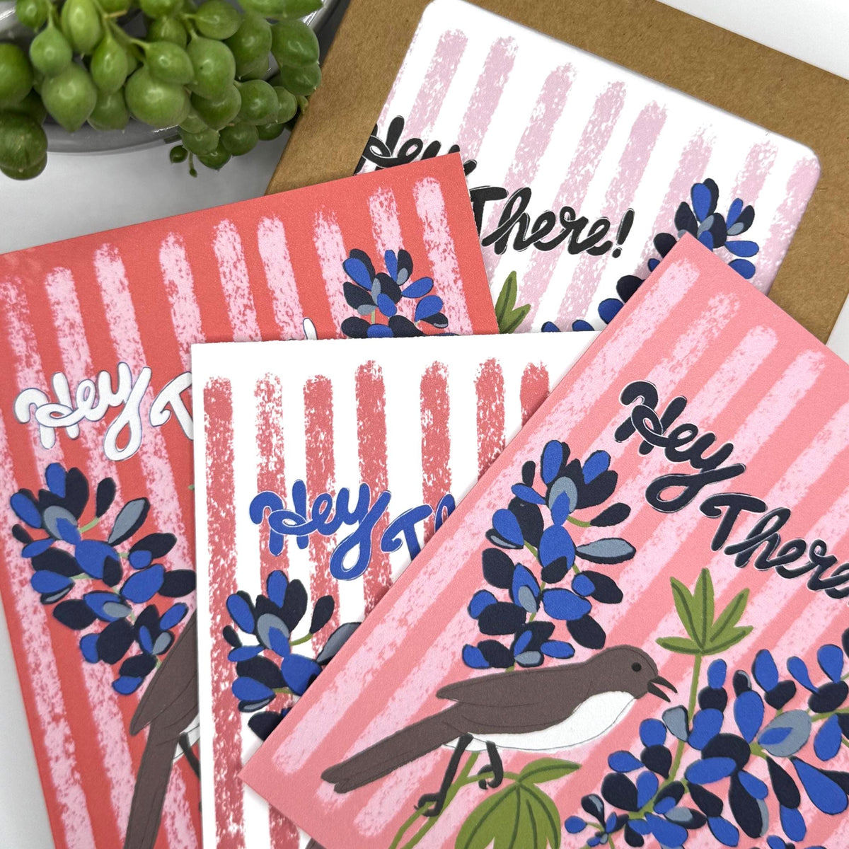 Texas Southern Preppy Note Cards · Bluebonnet & Mockingbird