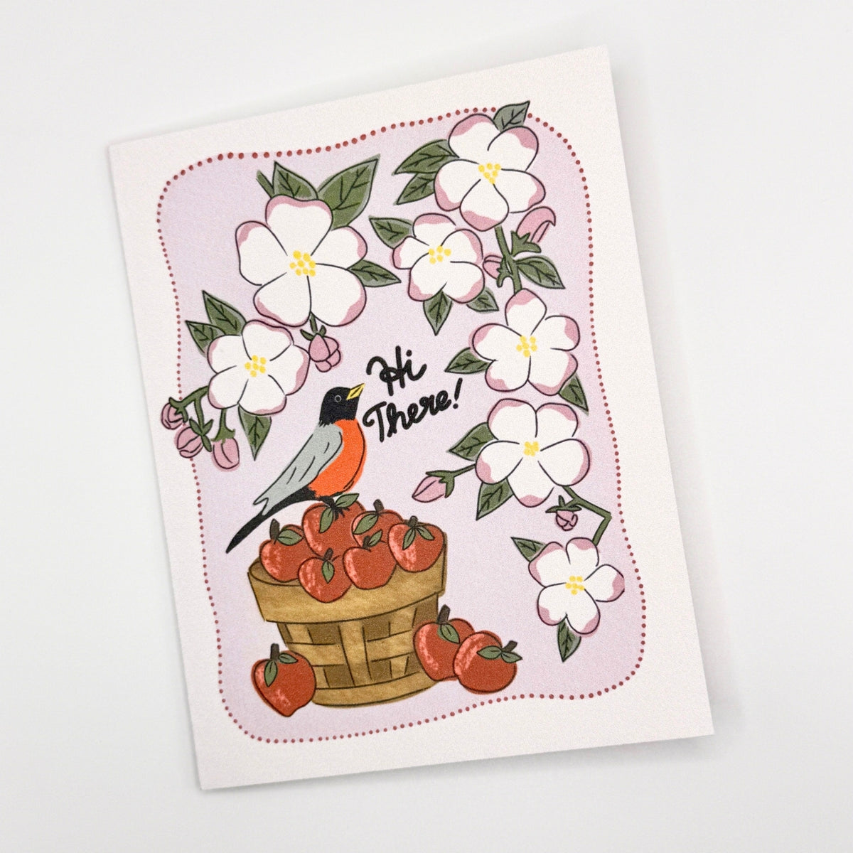Michigan State Flower & Bird Greeting Card