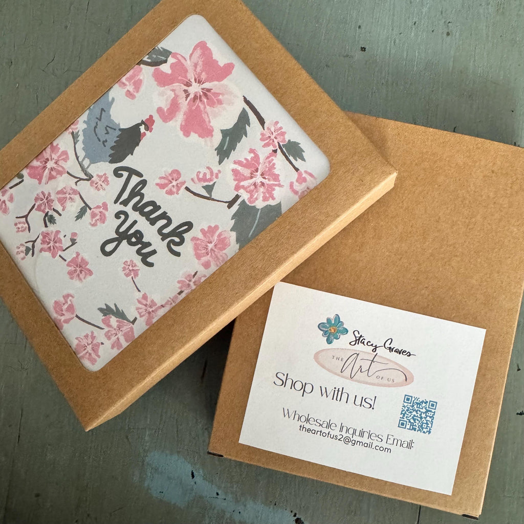 Delaware Blank Cards — Peach Blossom & Blue Hen (5 Pack)