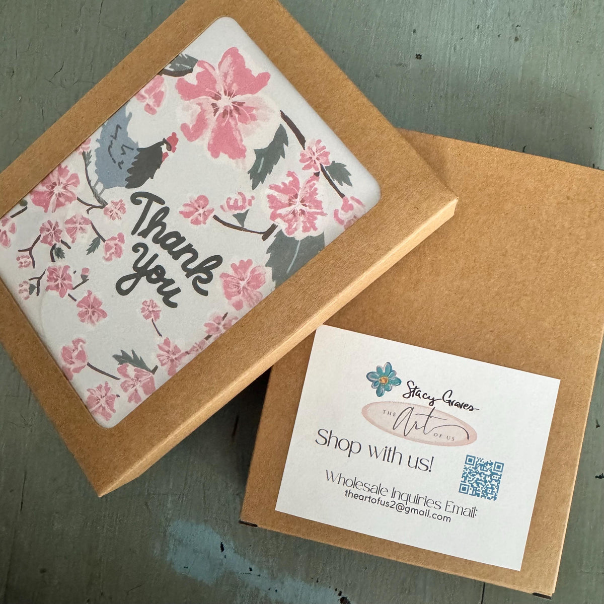 Delaware Blank Cards — Peach Blossom & Blue Hen (5 Pack)