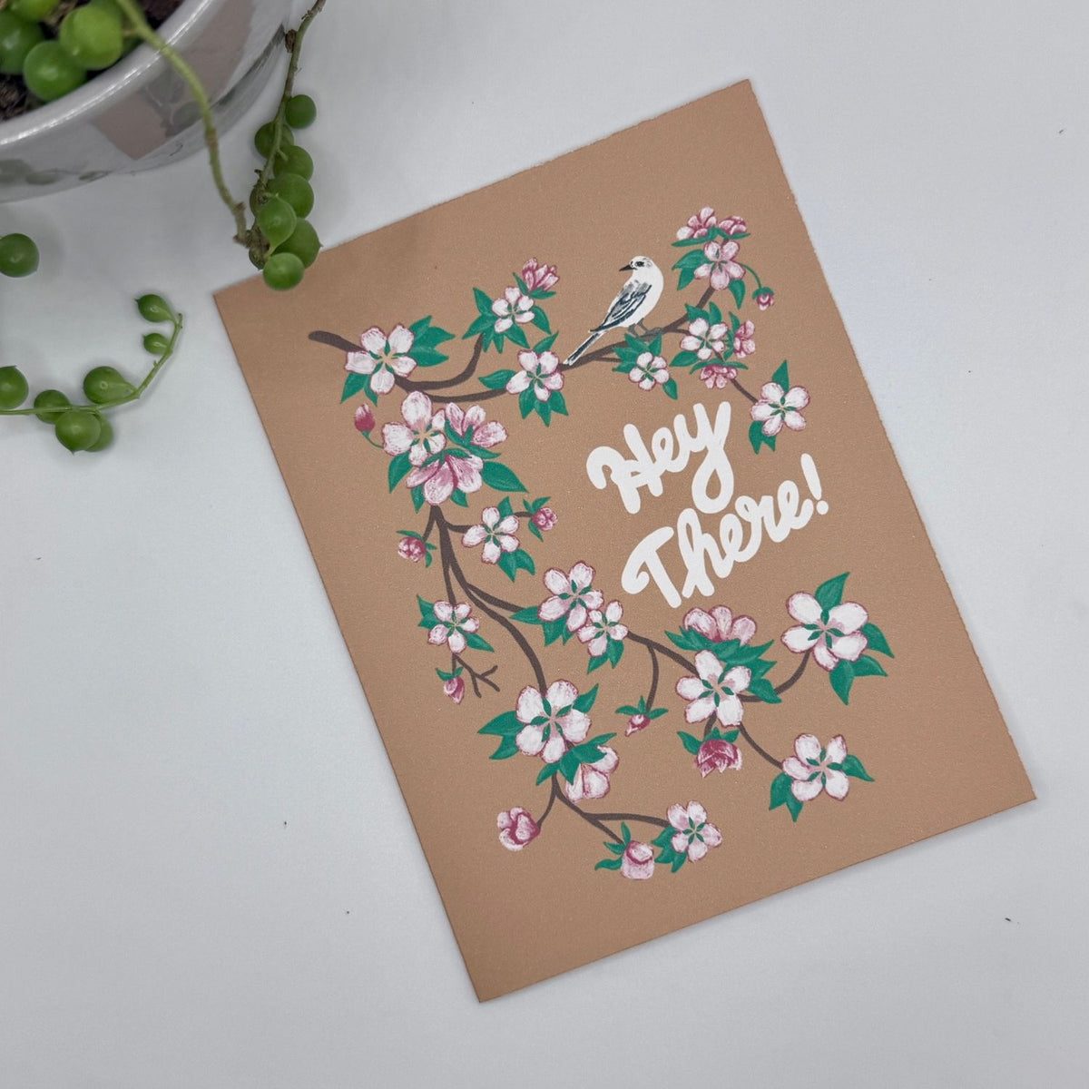 Arkansas State Flower & Bird Greeting Cards — Apple Blossom & Mockingbird