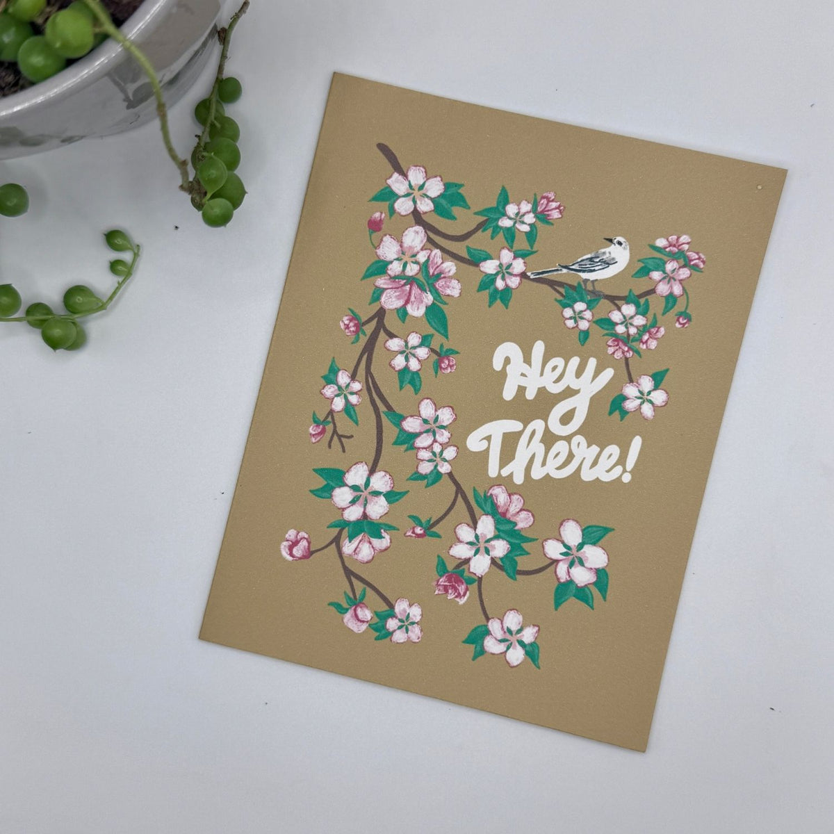 Arkansas State Flower & Bird Greeting Cards — Apple Blossom & Mockingbird