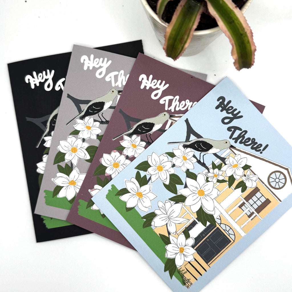 Mississippi State Flower & Bird Greeting Card — Southern Belle · Magnolia & Mockingbird