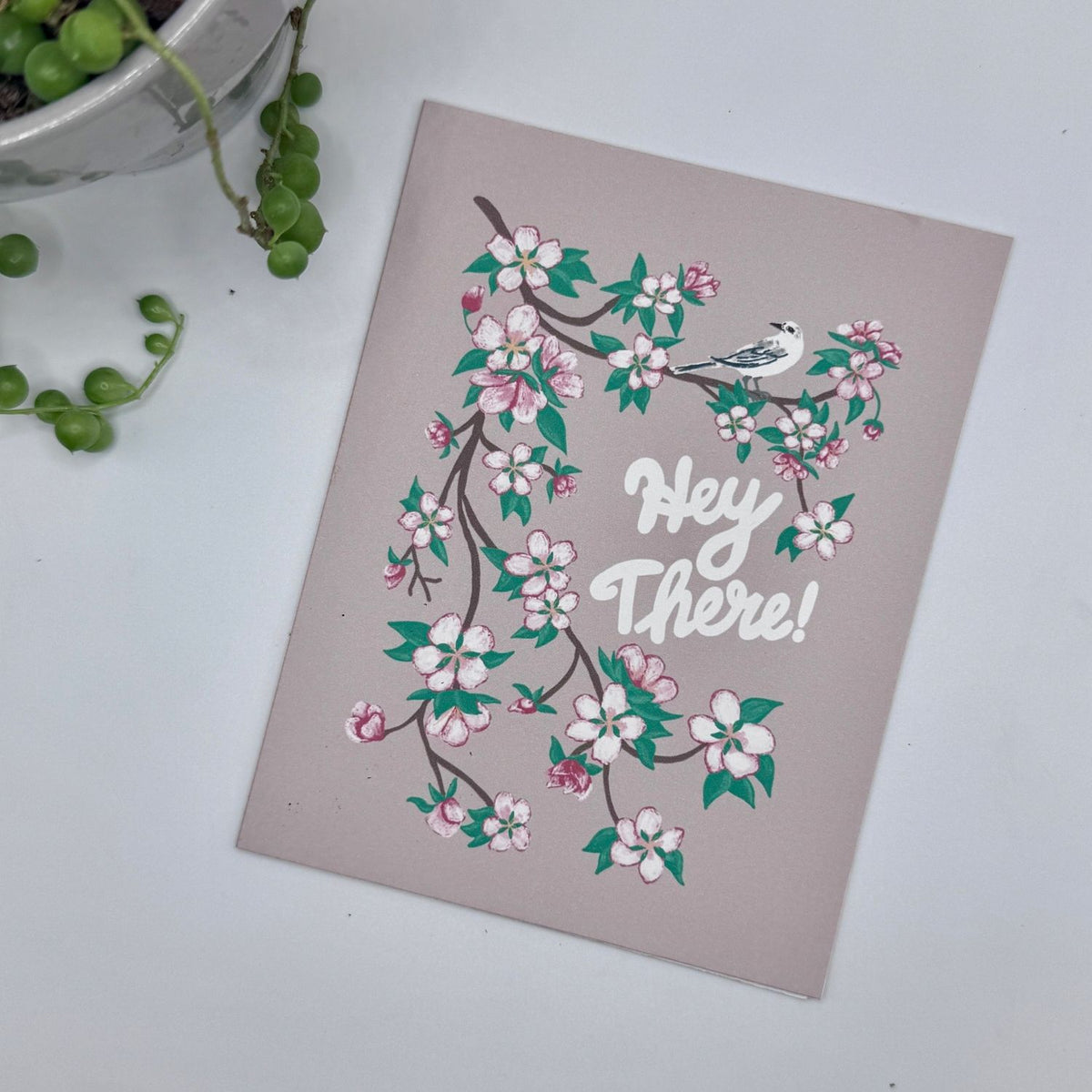 Arkansas State Flower & Bird Greeting Cards — Apple Blossom & Mockingbird