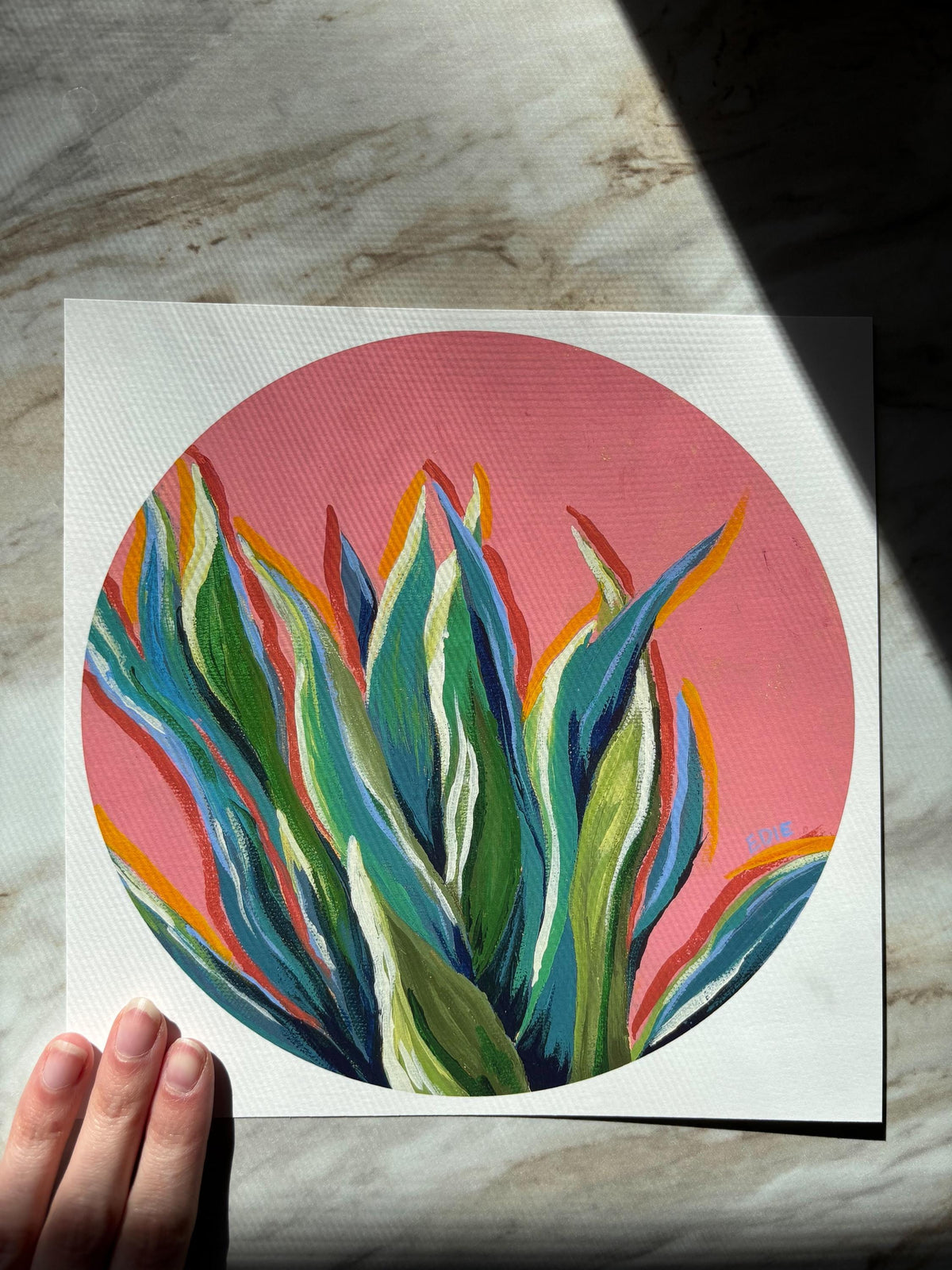 Colorful Agave Plant Giclée Print — Southwest botanical