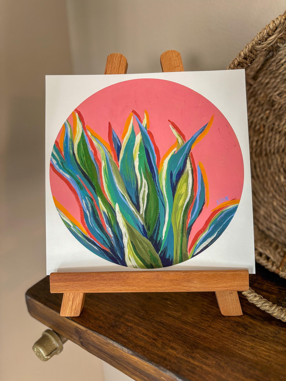 Colorful Agave Plant Giclée Print — Southwest botanical