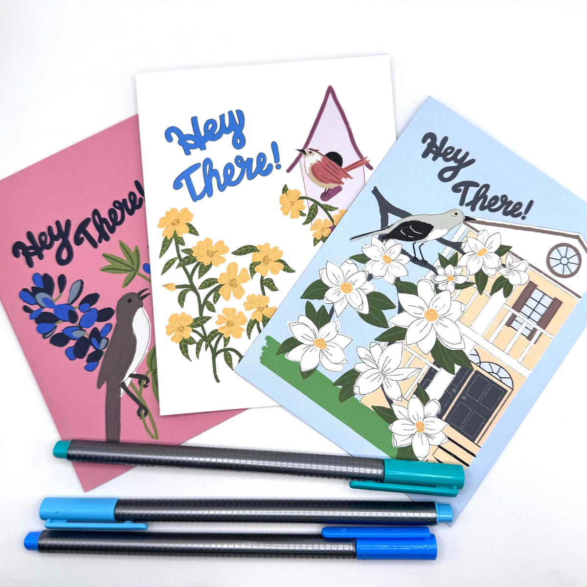 Southeast States Flower & Bird Card Collection — 12-Card Set