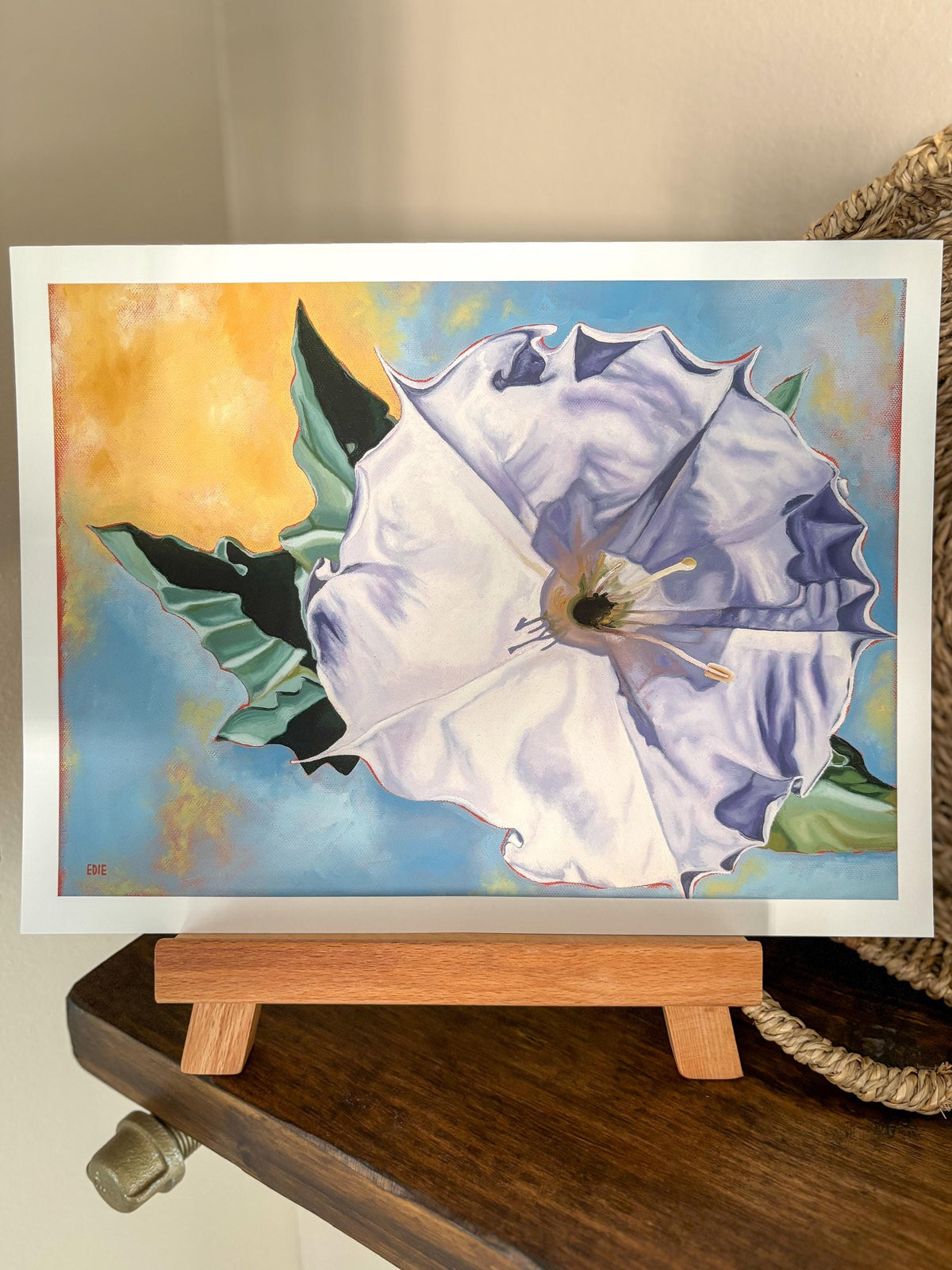 Sacred Datura Flower Giclée Print — Zion National Park wildflower