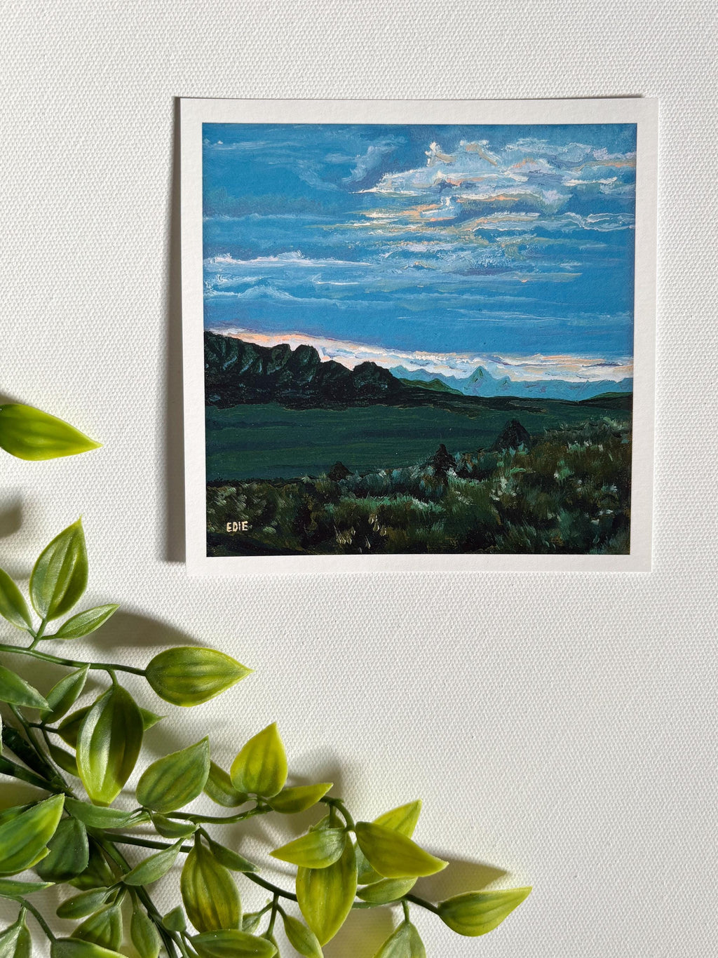 Mountain Sunset — It's Getting Dark Giclée Print — Utah mountain landscape