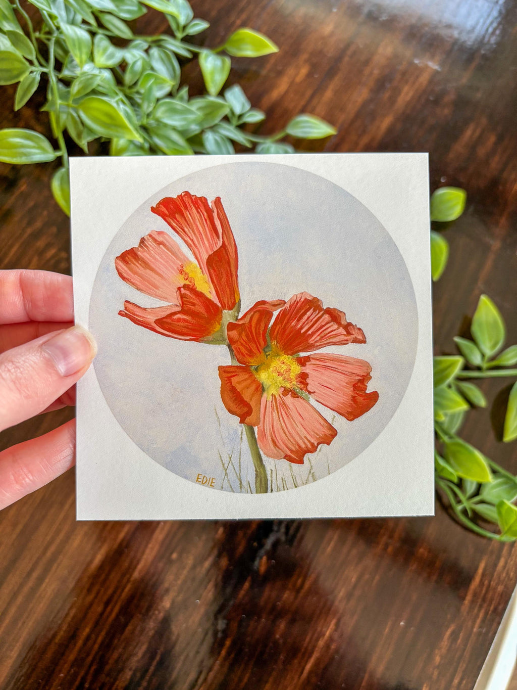 Red Poppy — Breezy Giclée Print — Utah wildflower meadows