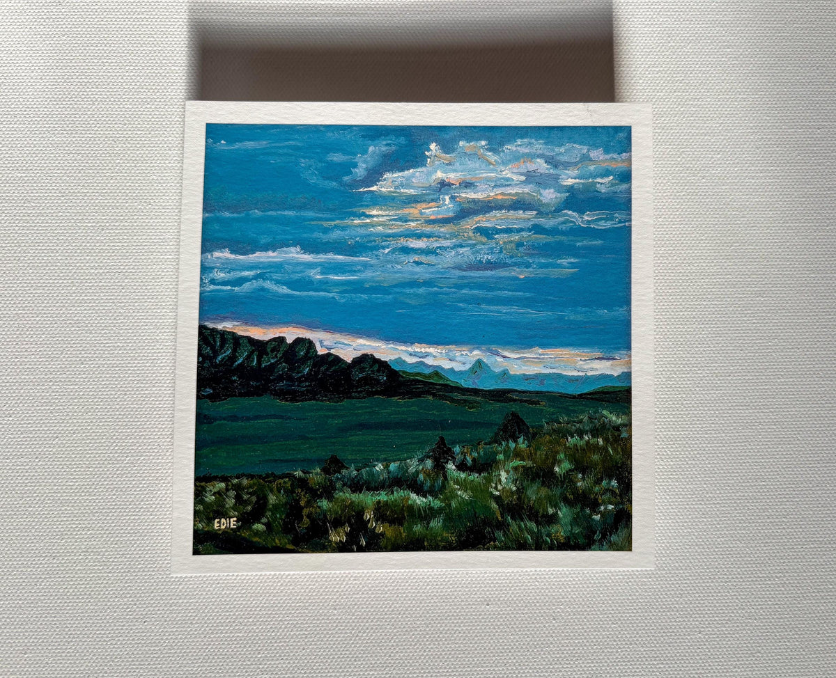 Mountain Sunset — It's Getting Dark Giclée Print — Utah mountain landscape