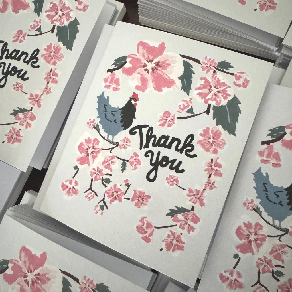 Delaware Blank Cards — Peach Blossom & Blue Hen (5 Pack)