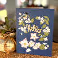 Massachusetts State Flower & Bird Greeting Card — Grandma Cottage · Mayflower & Black-Capped Chickadee