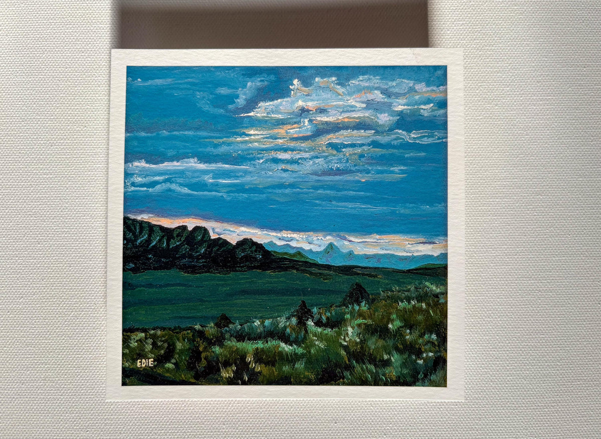 Mountain Sunset — It's Getting Dark Giclée Print — Utah mountain landscape