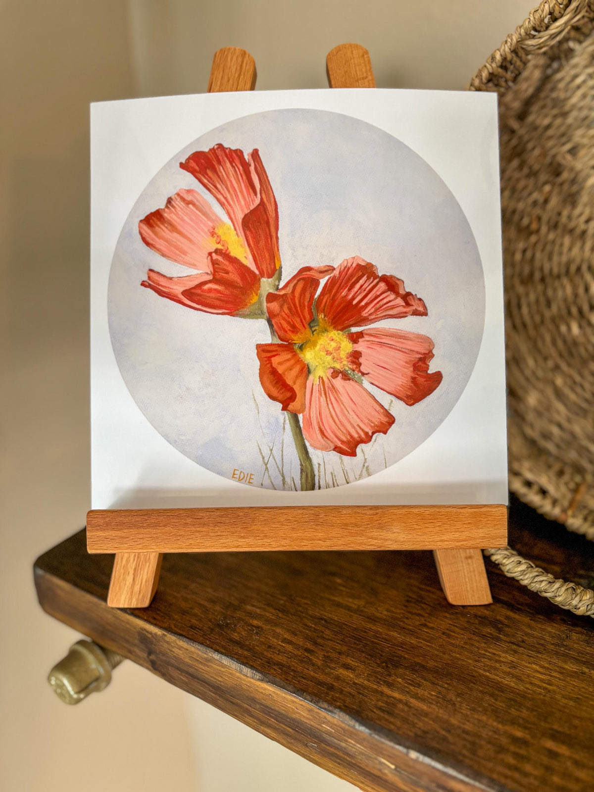 Red Poppy — Breezy Giclée Print — Utah wildflower meadows