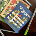 Kentucky State Flower & Bird Greeting Card — Cottage Core · Goldenrod & Northern Cardinal