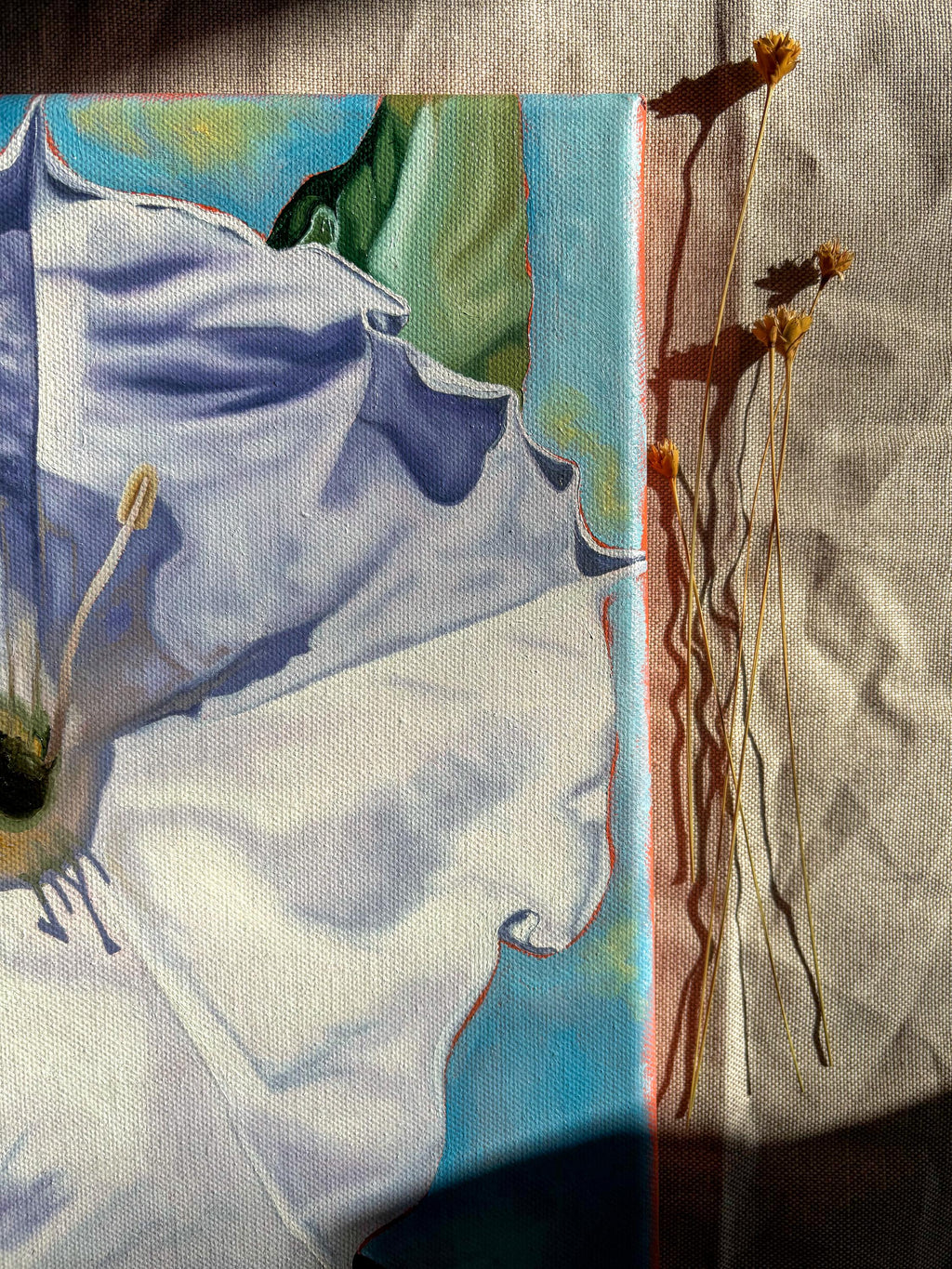 Original Sacred Datura Painting — Oil On Canvas (11x16)