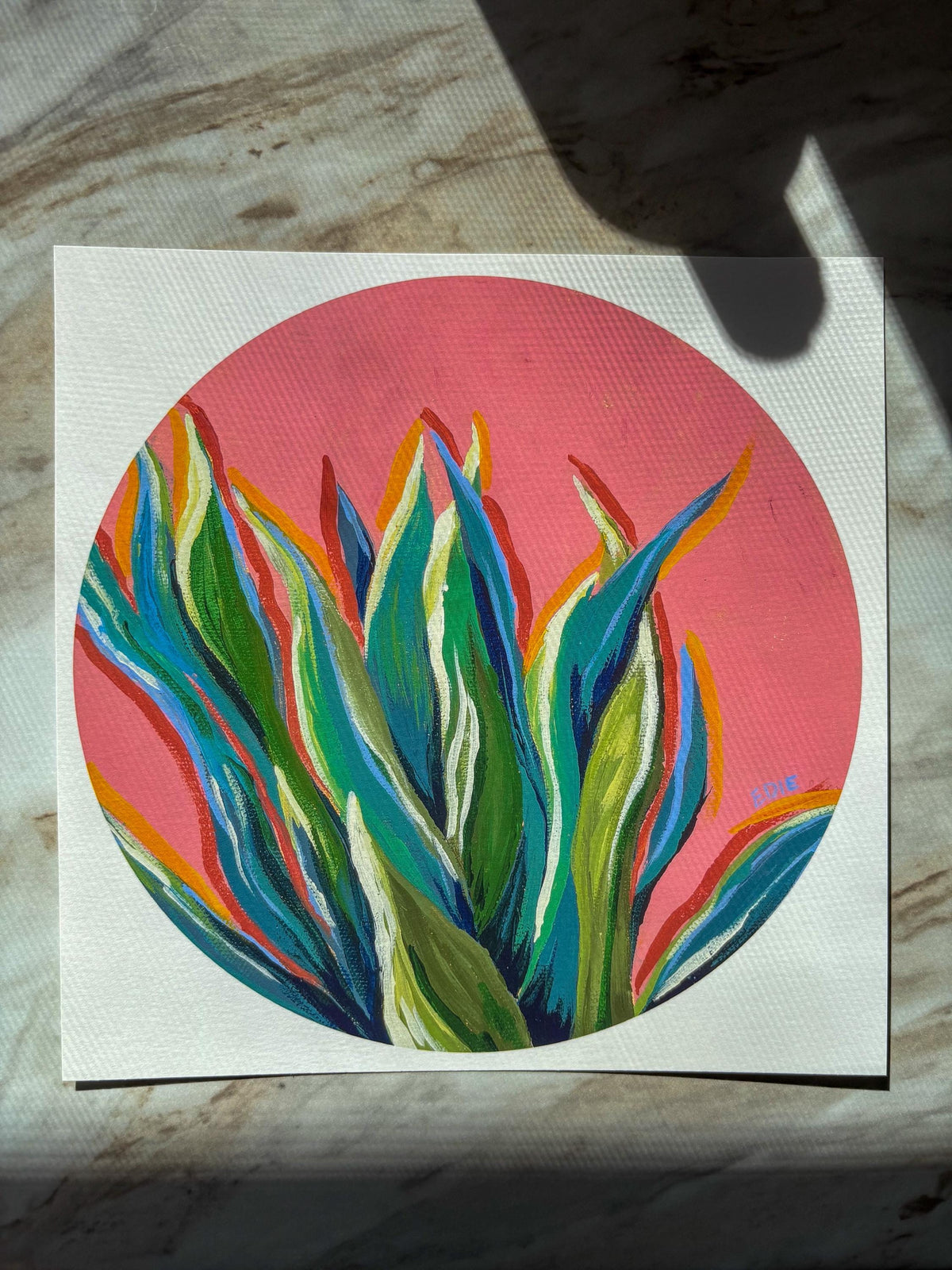 Colorful Agave Plant Giclée Print — Southwest botanical