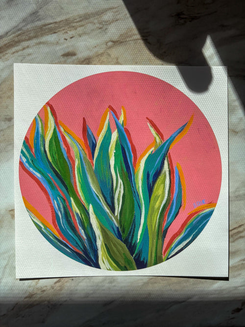 Colorful Agave Plant Giclée Print — Southwest botanical