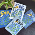New Jersey Violet and Goldfinch Blank Greeting Cards