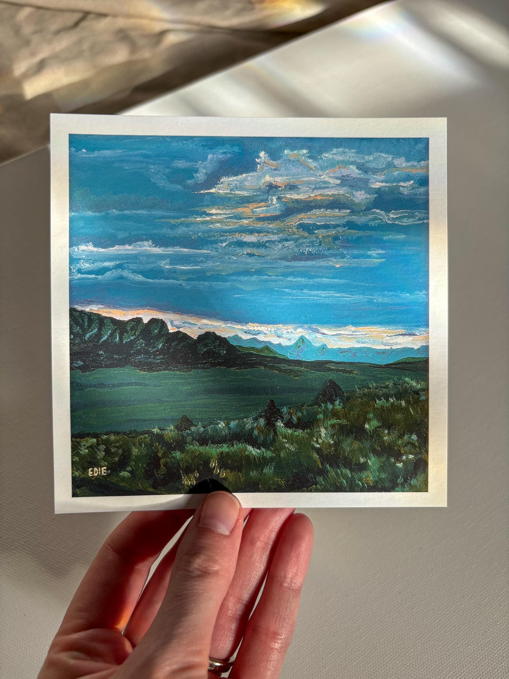 Mountain Sunset — It's Getting Dark Giclée Print — Utah mountain landscape