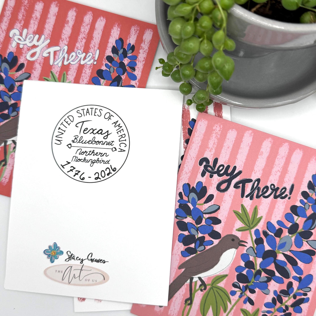 Texas Southern Preppy Note Cards · Bluebonnet & Mockingbird