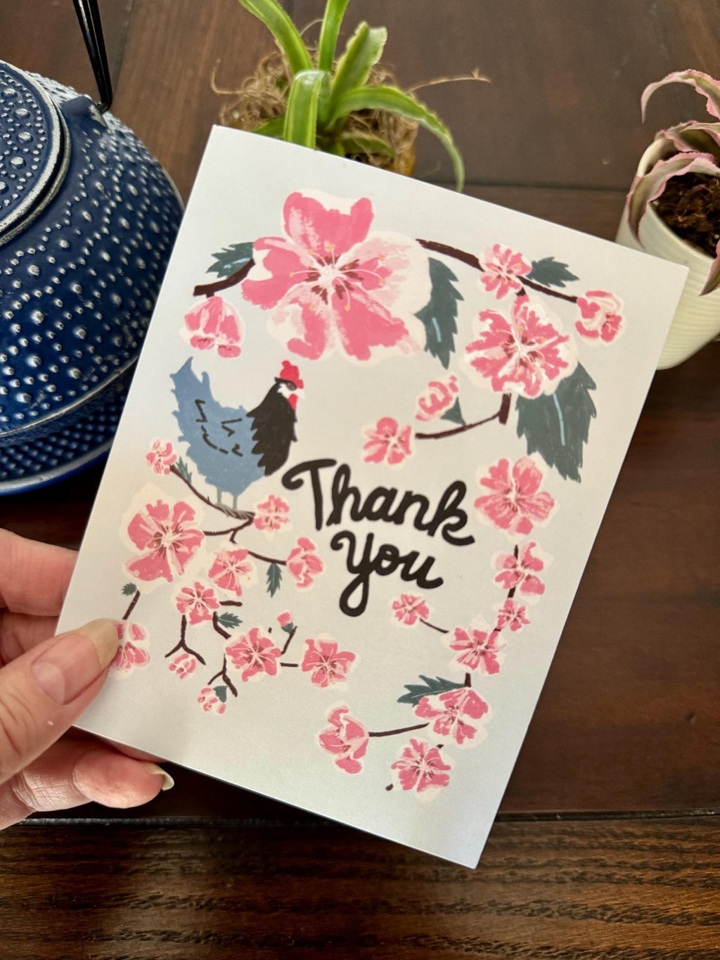 Delaware Blank Cards — Peach Blossom & Blue Hen (5 Pack)