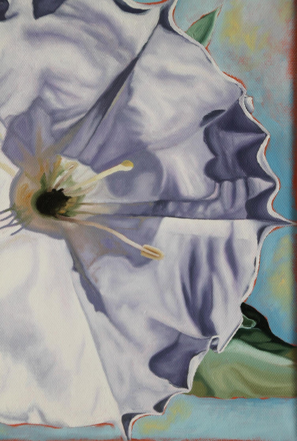 Original Sacred Datura Painting — Oil On Canvas (11x16)