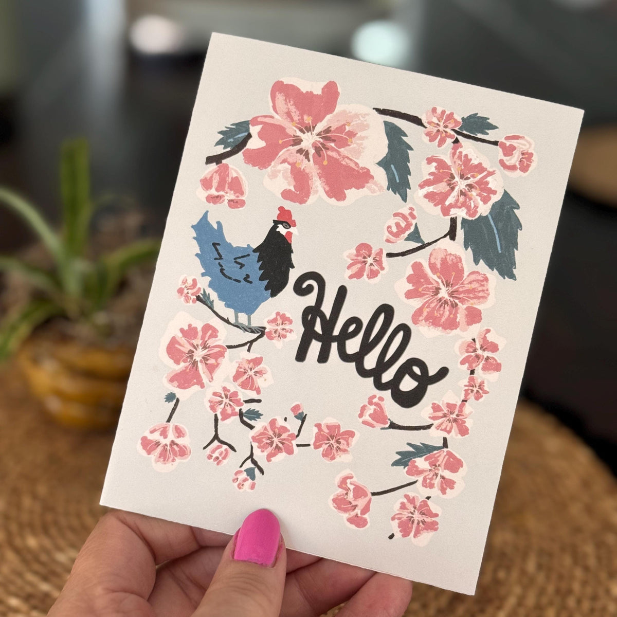 Delaware Blank Cards — Peach Blossom & Blue Hen (5 Pack)