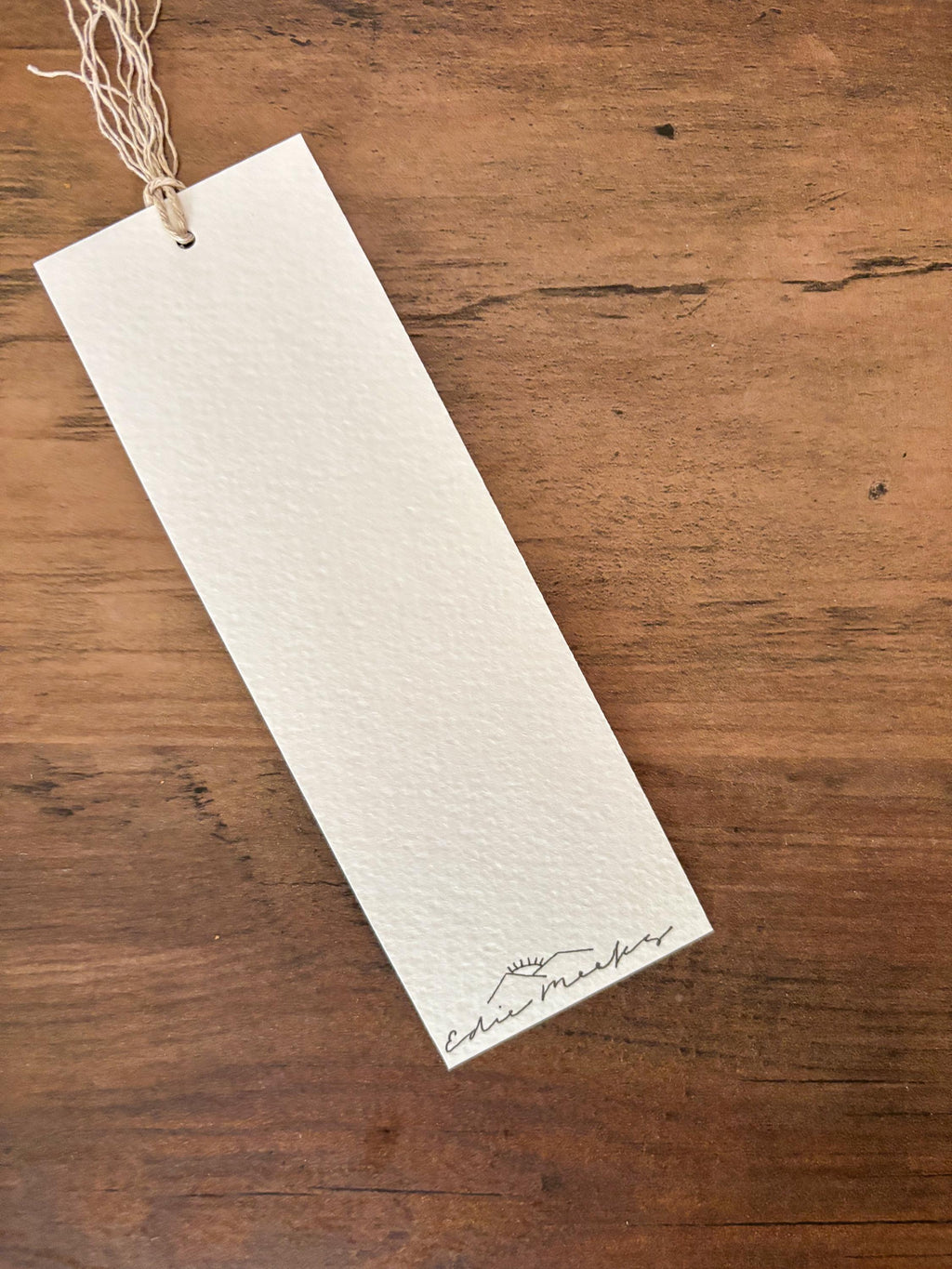 Hand-Painted Olive Leaf Watercolor Bookmark with Tassel