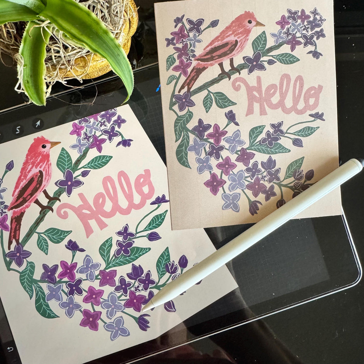 Delaware Blank Cards — Peach Blossom & Blue Hen (5 Pack)