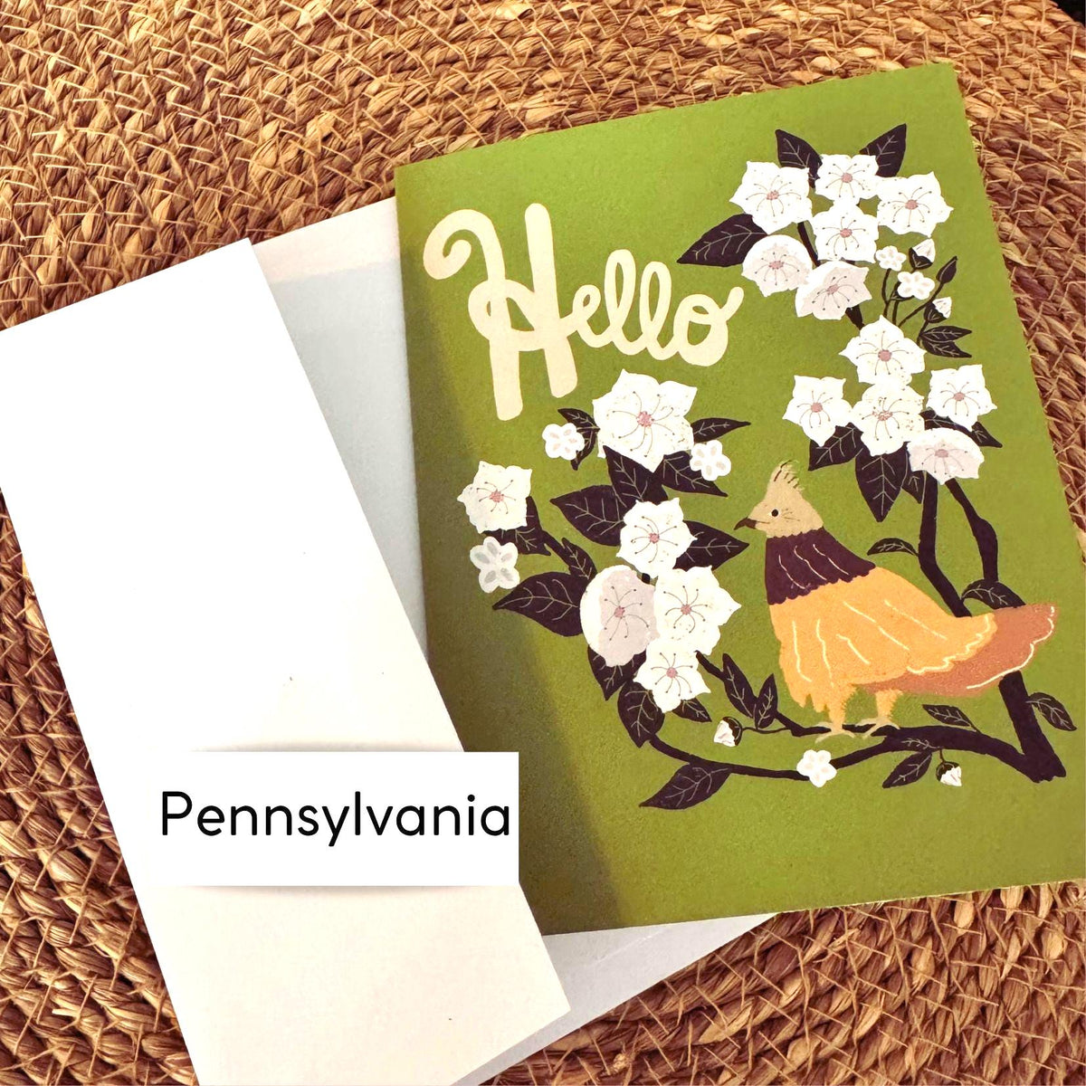 Northeast States Flower & Bird Card Collection — 12-Card Set